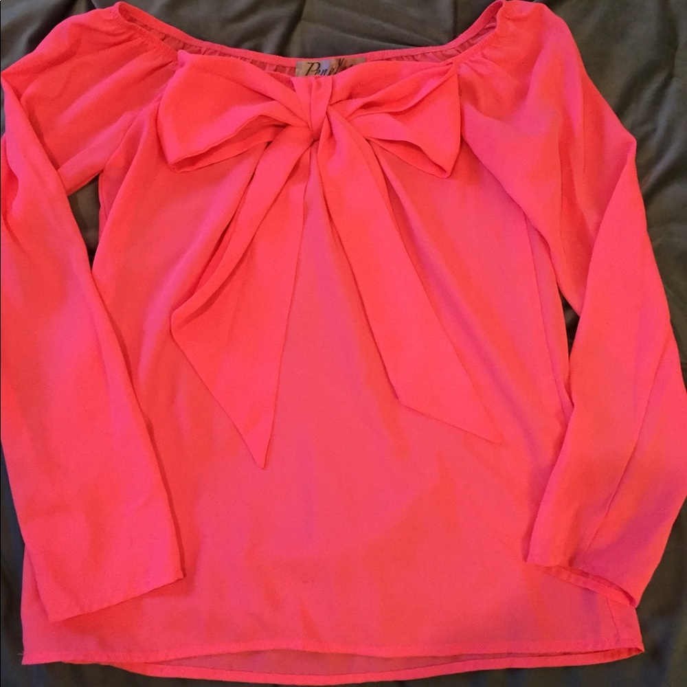 Unique, Hot pink blouse.